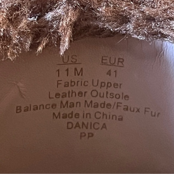 SAM EDELMAN Danica Tapestry Horsebit Fur-Lined Slip On Mule Loafer Flats Size 11 - Picture 6 of 14